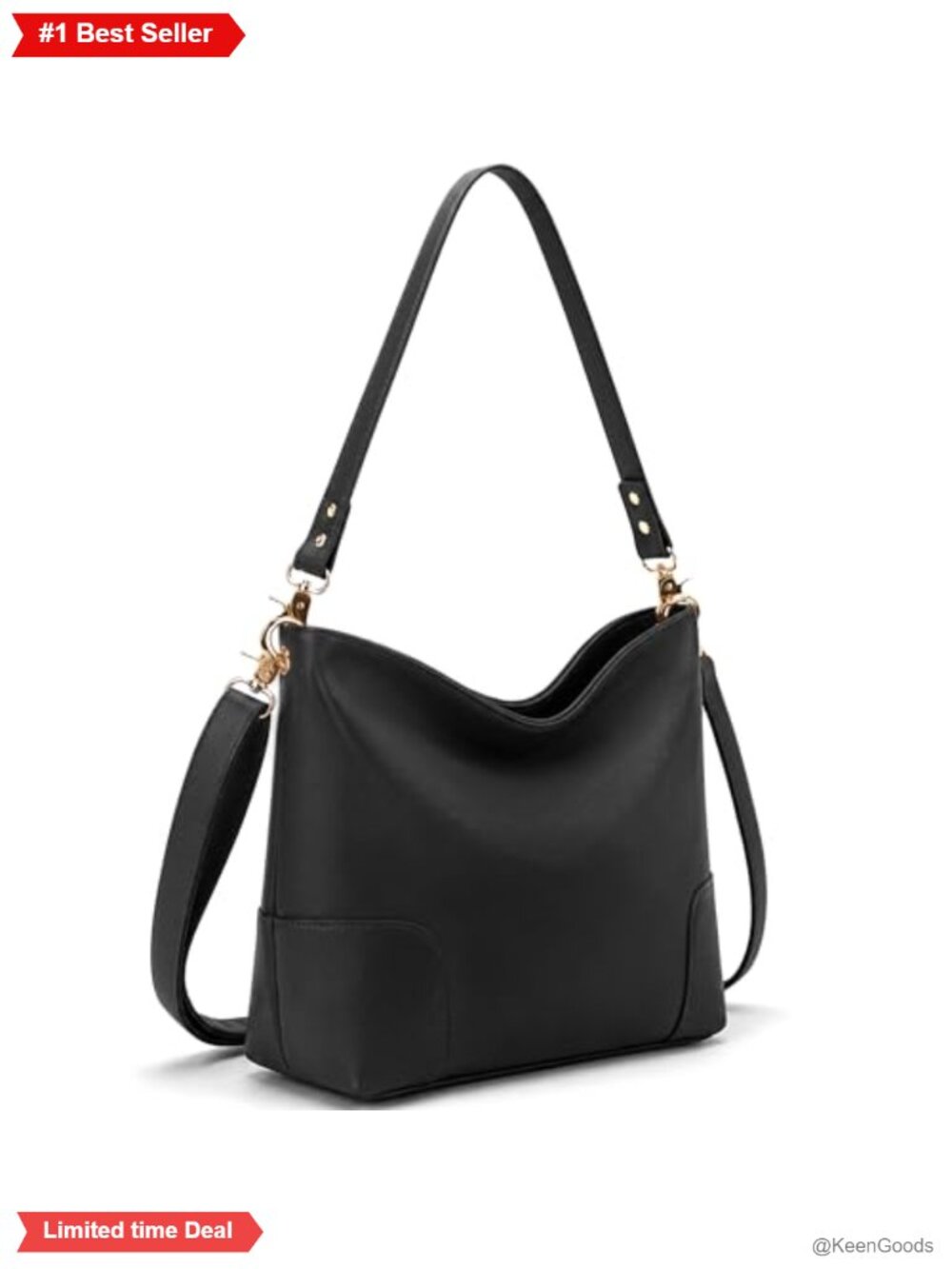 Large Bucket Purse Soft Vegan Leather Crossbody Shoulder Bag Hobo